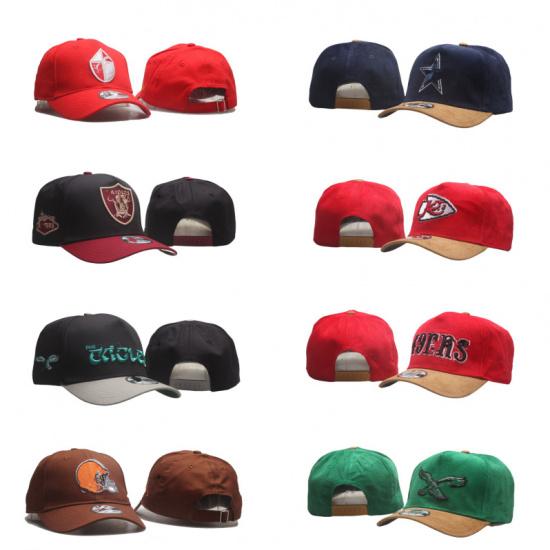 New American Football Hip-Hop Baseball Cap, Adjustable Vintage Curved Brim Hat, Unisex Duckbill Cap