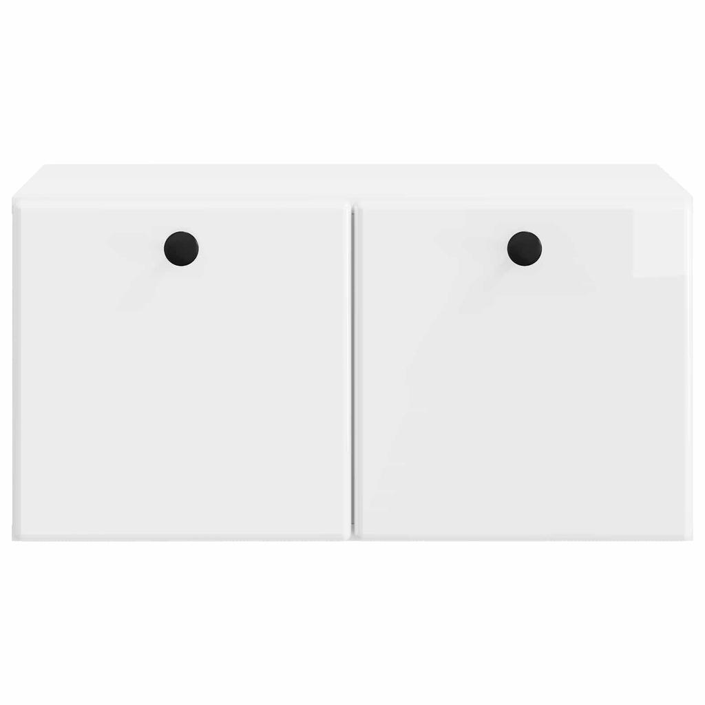 Wall Mounted TV Cabinet 59.5 x 41 x 30 cm High Gloss White