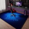 Minimalist Grey Ink Splatter Text Area Mat Anti Slip Washable Rug For Gaming Room Bedroom Man Cave Boys Trendy Home Decor