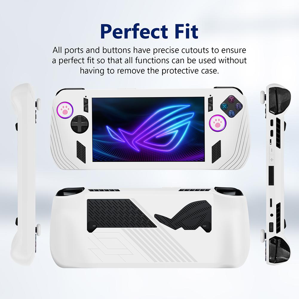 For ASUS ROG ALLY X Game Console Silicone Protective Cover Shockproof Soft Protective Case Cover Drop-proof Protective Skin Case