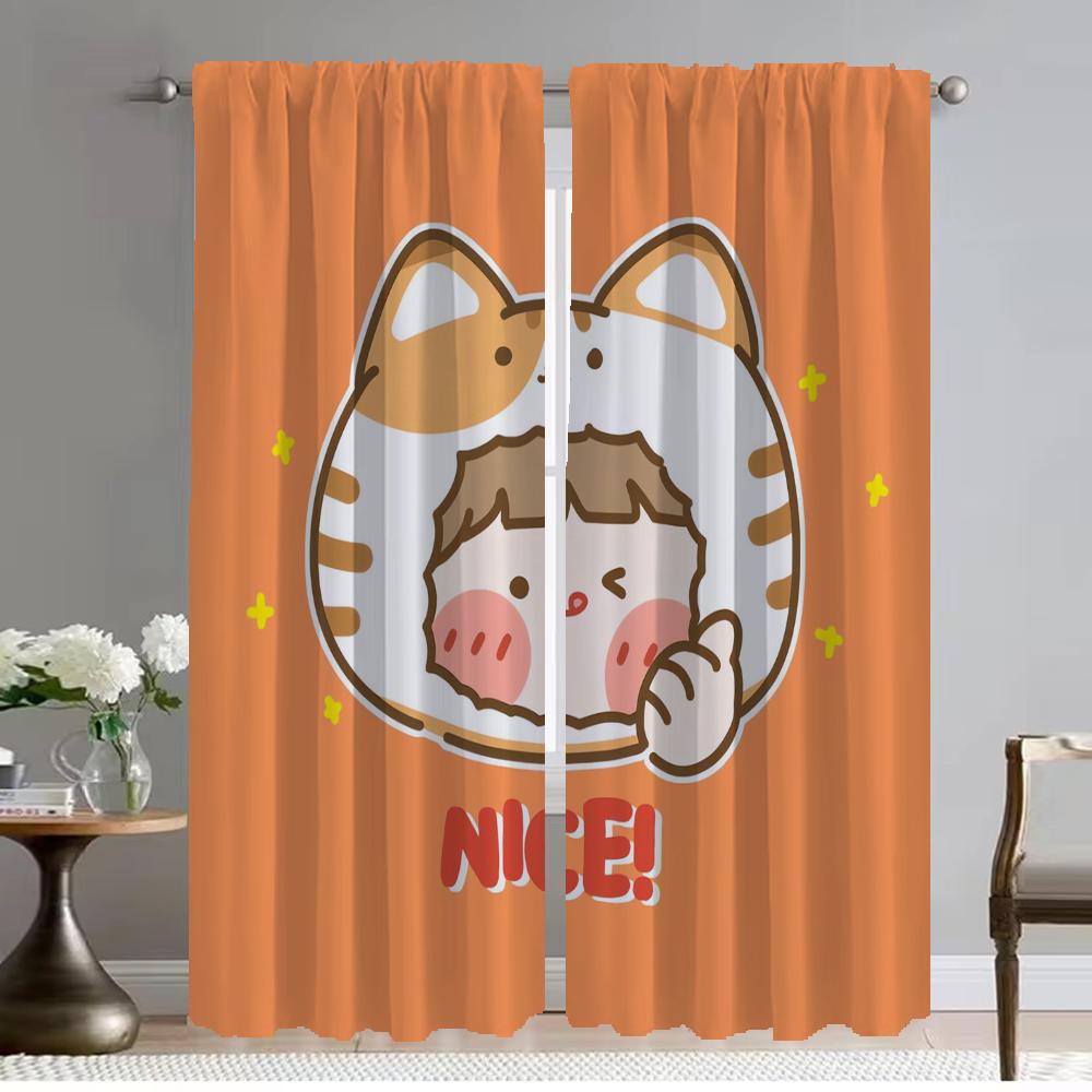 Anti-mosquito Curtains 2 Pieces Rorojump Tulle for Bedroom Blackout Curtain Shades Curtains Child Room Partition Living Kitchen