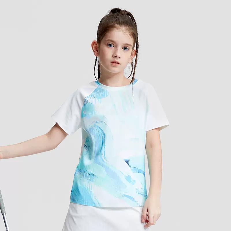 Lightweight Ice Silk UV Protection Summer Yoga Suit for Girls - Short Sleeve T-Shirt & Running Sports Pants