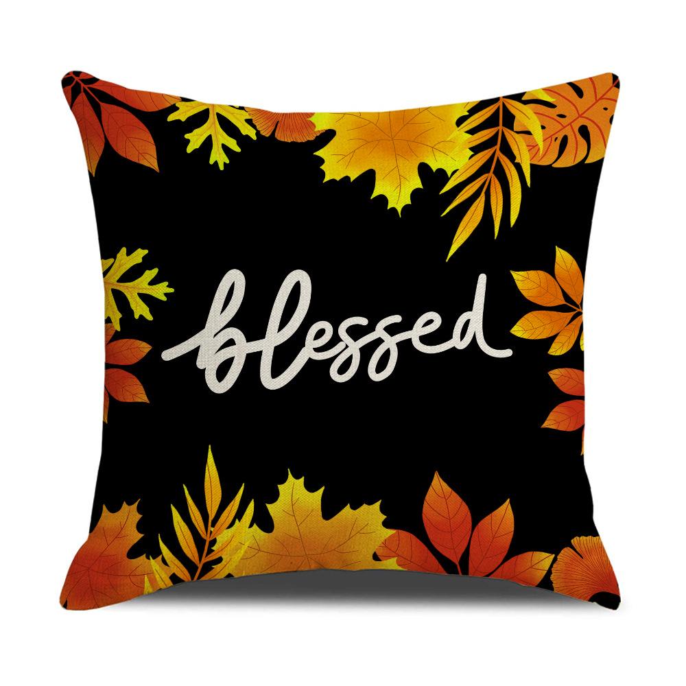 Decorate Home Thanksgiving Maple Leaf Pumpkin Pillowcase Living Room Bedroom Sofa Car Pillowcase