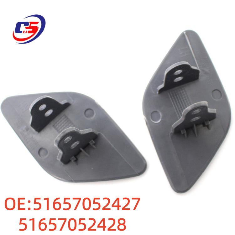 BMW X5/X6 E70-E72 Headlight Washer Cover Compatible with OE 51657052427/51657052428