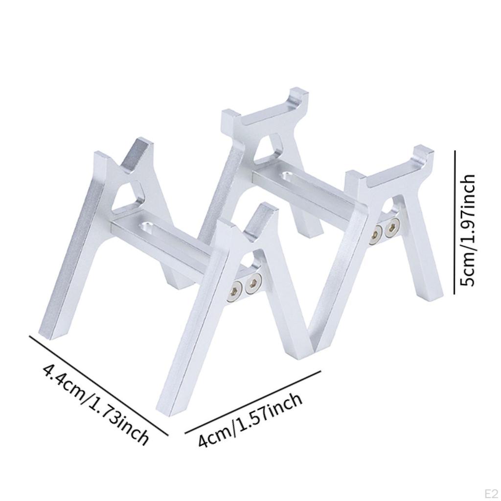2 Pieces RC Repair Stand Model Car Support Compact Upgrade Part Aluminum Alloy Work Station