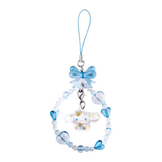 Kuromi My Melody Cinnamoroll Pompompurin 5cm Glitter Beaded Gashapon Phone Charm Keychain Collectible Toy