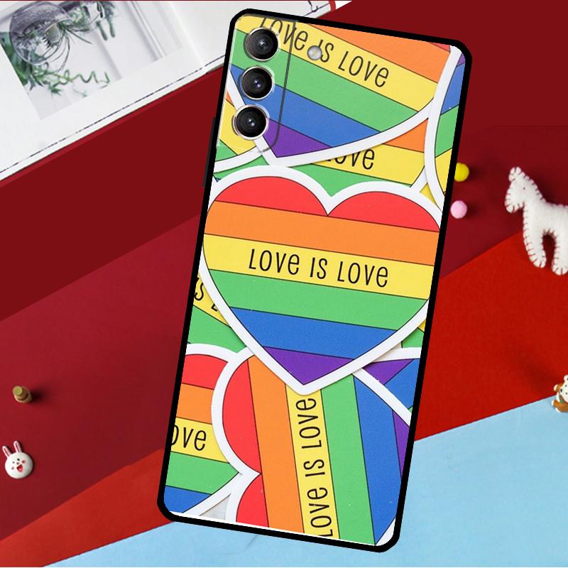 LGBTQ Lesbian Gay Pride Rainbow Funda For Samsung Galaxy S26 S25 S24 S21 S22 S20 Ultra S9 S10 Plus S23 FE S25 FE Phone Case