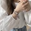 Luxus Quadratische Damen Quarz Uhr Mode Römische Zifferblatt Damen Armbanduhr Reloj Mujer Mädchen Uhr Geschenk (Ohne Box) Damenuhren