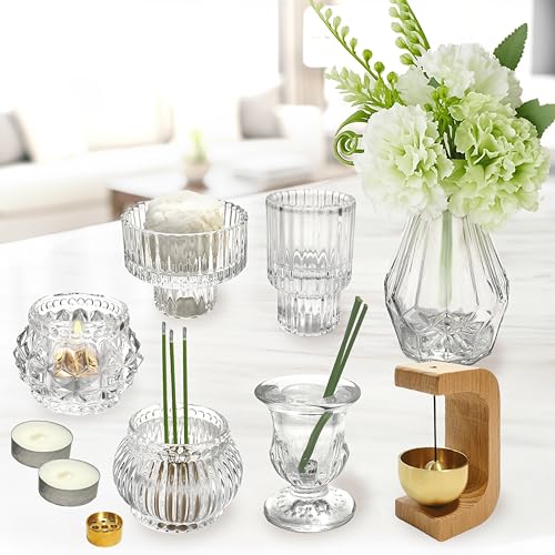

fabuon life 2026 New Model Buddhist Altar Set - Carefully Selected 12-Piece Glass Mini Buddhist Altar Set: Incense Holder, Incense Burner, Vase, Rice