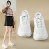 Women Sneakers  Fashion Breathble Vulcanized Shoes Pu Leather Platform Shoes White Lace Up Casual Shoes Zapatos Mujer