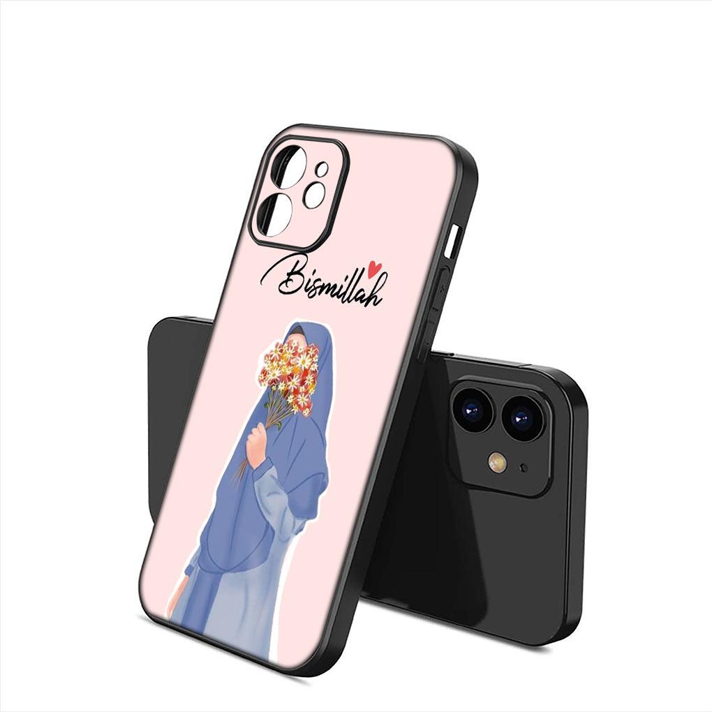 

Muslim Girls Muslimah Arabic islamic Soft Cover for Apple iPhone 15 14 Plus 13 12 Mini Pro Max XR + 13Pro 14+ 15+ Phone Case iPhone 12 Pro