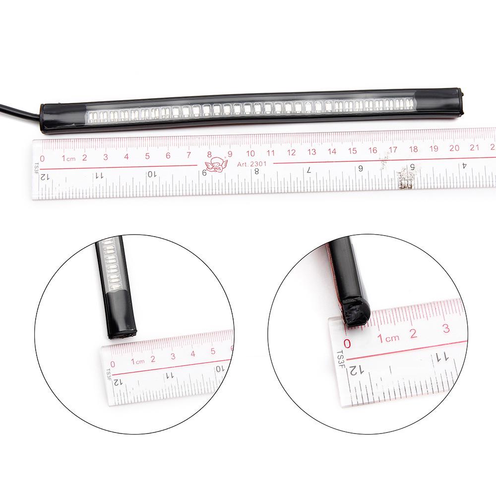 2016 Flexible Motorcycle Light Strip 8 Soft 48 LED Tail Brake Stop Turn Lamp