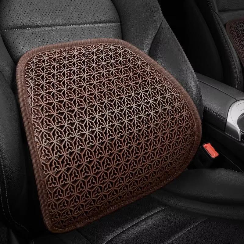 Car Seat Chair Back Cushion Mesh Breathable Lumbar Back Brace Car Seat Chair Cushion Massage Back Cushion Pad Support HomeOffice