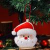 Soft Festive Pendants Christmas Plush Keychain, Cute Stuffed Santa Wreath Gingerbread Ornaments, Holiday Gift Accessories Bag Charm Accessory
