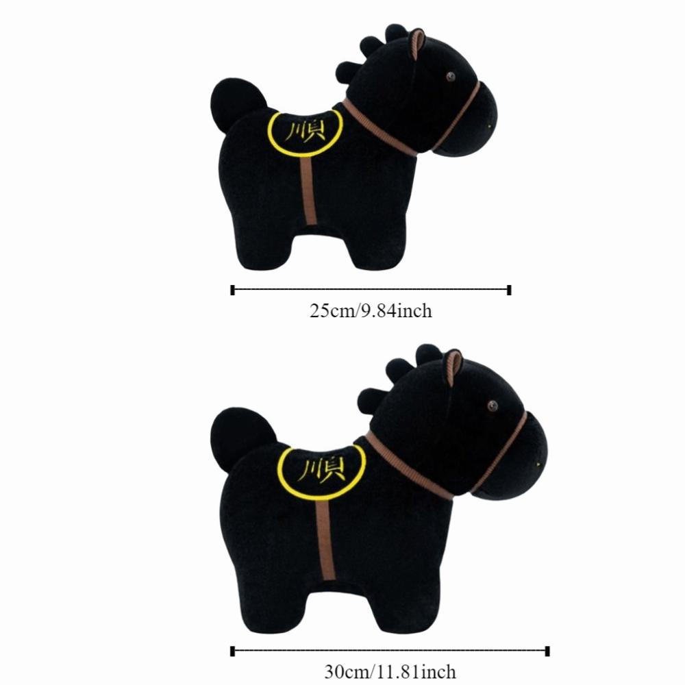 25/30cm Stuffed Animal Doll Zodiac Horse Cartoon Horse Doll Simulated Horse Toys New Year Mascot