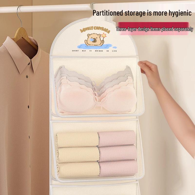 Hanging Mesh Pocket Organizer for Underwear & Socks