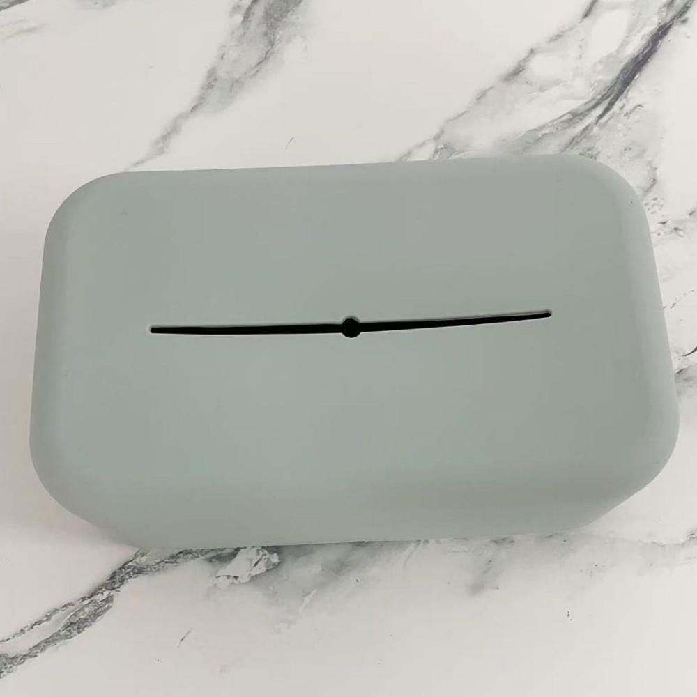 Soft Waterproof Silicone Tissue Box Reusable Wet Wipe Boxes Light Luxury Tissue Box Cover Holder Bathroom Kitchen Paper Holder