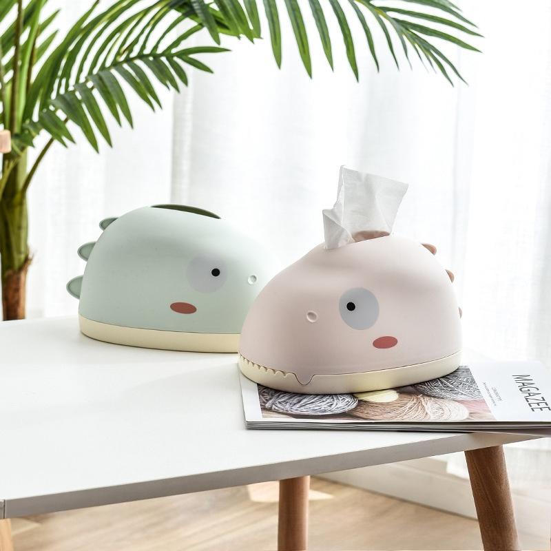 Household Creative Dinosaur Pumping Paper Box Tissue Box Wholesale Bathroom Living Room Desktop Multi-functional Storage Box