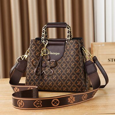 Bolsas Femininas Novo Estilo Moderno e de Alta Qualidade Bolsas de Mão Estampadas da Moda para Bolsas Femininas Bolsas Transversais Bolsas Balde de Grande Capacidade