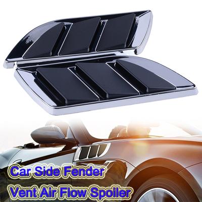 Carro rimando lateral pára-lama ventilação fluxo de ar spoiler corrida entrada saída grade guarnição asa capa tubarão guelra forma decoração