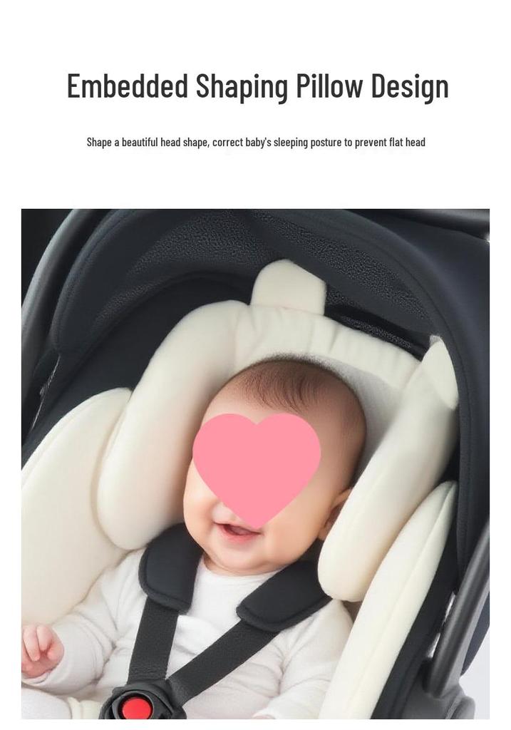 Newborn Baby Stroller Cushion Pad - Protective Cotton Seat Liner & Lumbar Support