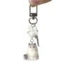 Flocked Puppy & Kitty Doll Bag Charm Keychain - Cute Bear Gift for Girls & Phone Chain Charm