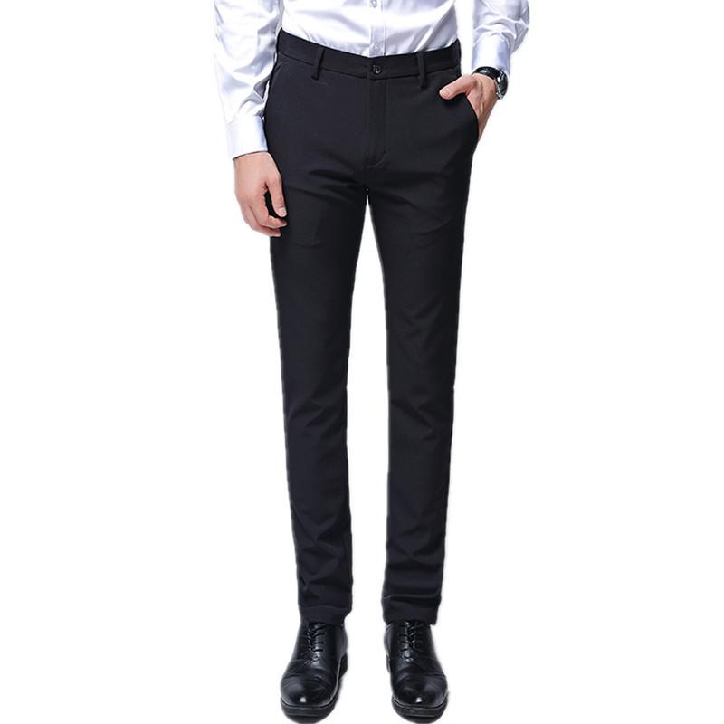 Summer Thin Stretch Trousers Men's New Men's Trousers Slim Casual Pants