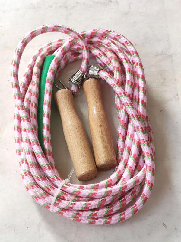 7-Meter Multi-Color Group Skipping Rope with Spring Wooden Handles