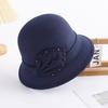 Autumn and Winter Fashion Hat Women's Woolen Top Hat Women's Bucket Hat Basin Hat Trendy British
