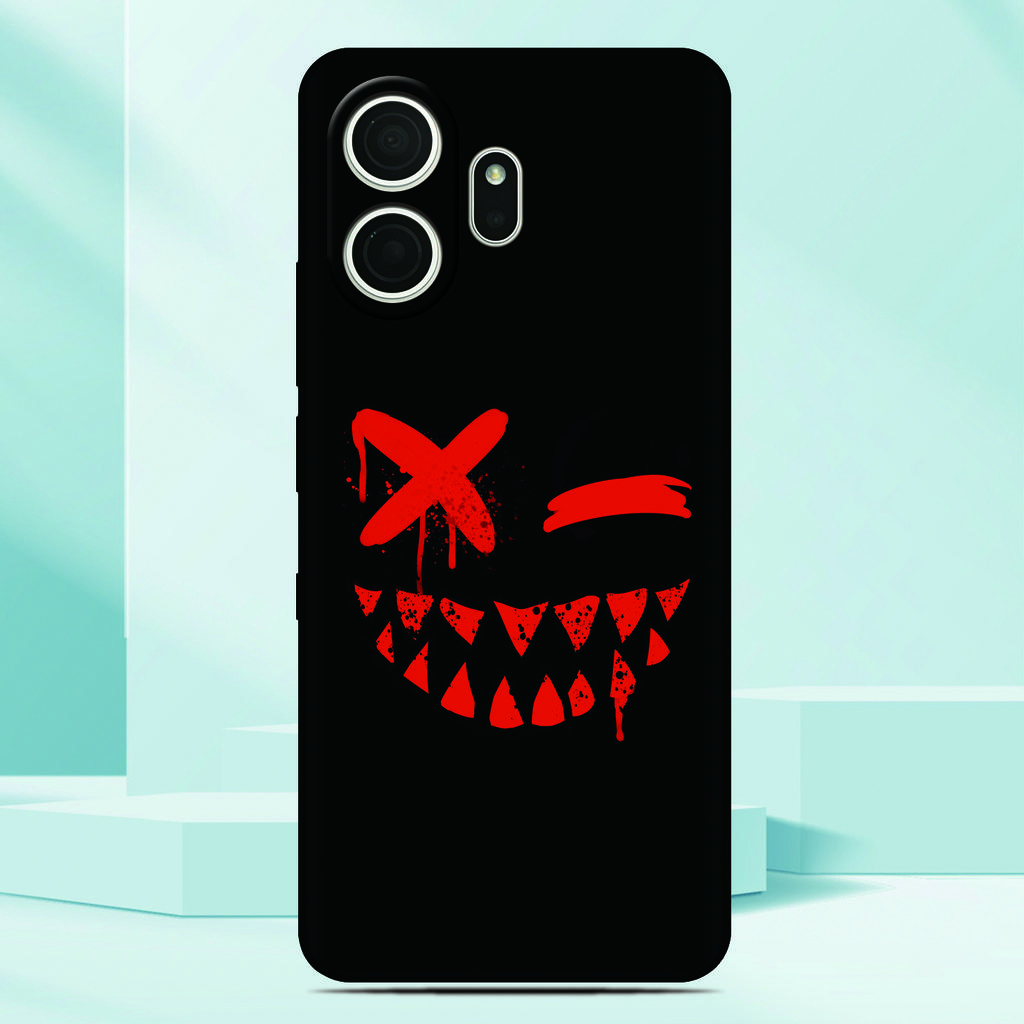 Anime Bad Boy Devil Phone Case For TCL NxtPaper 70 Pro 5G Painted TPU Black Back Cover Soft Silicone Funda Screen Protector Film