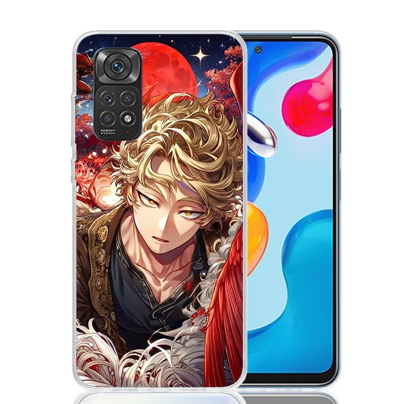Hawks MHA My Hero A-Academy Pouzdro na telefon Pro Xiaomi Redmi Note 15 14 13 12S 12 Pro Plus 11S 11E 11 11T 10S 10 Umění Měkký Vzor Cov