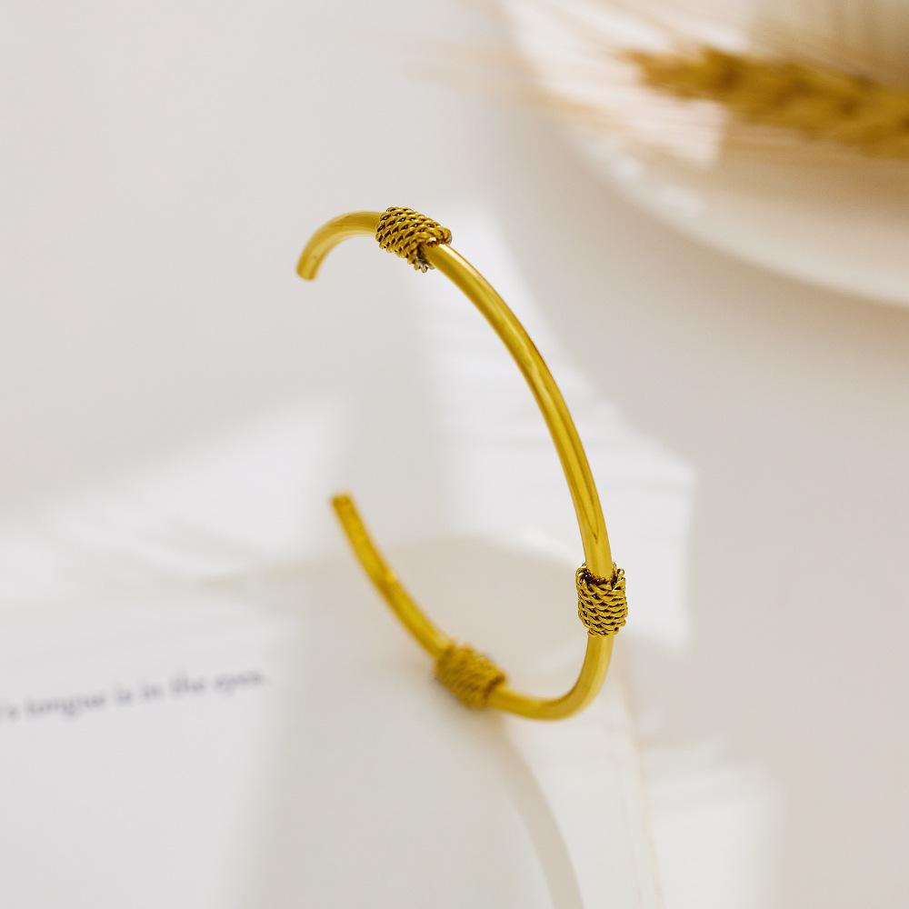 Hot Selling Mohua Series Gold Bracelet Women's High-end Twist Knot Bracelet