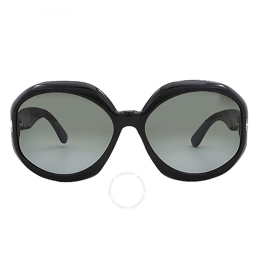

Tom Ford Georgia Smoke Gradient Geometric Ladies Sunglasses FT1011 01B 62
