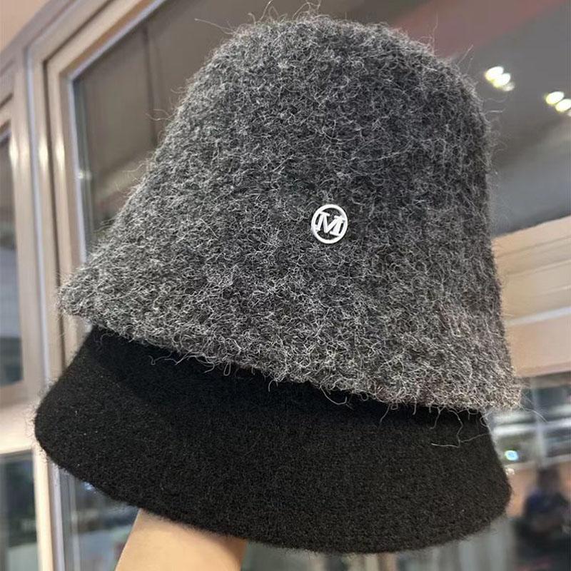 Miękkie filcowe klasyczne wełniane kapelusze typu bucket Hat Kobieta Zimowe ciepłe modne kapelusze rybackie Damskie puszyste kapelusze Panama wszechstronne trendowe kapelusze typu basin Hat