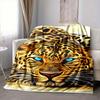 1pc Tiger Print Blanket Lightweight Blanket Throw Blanket For Sofa, Bed, Travel, Camping, Livingroom, Office, Couch, Chair Yy251010074