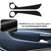 Carbon Fiber Door Anti-Kick Pad Sticker for Ford Mustang 2015-2023 Interior Protector Film