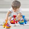 Plastic Inertia Gear Car Toy For Kids With Press Button And Visual Development