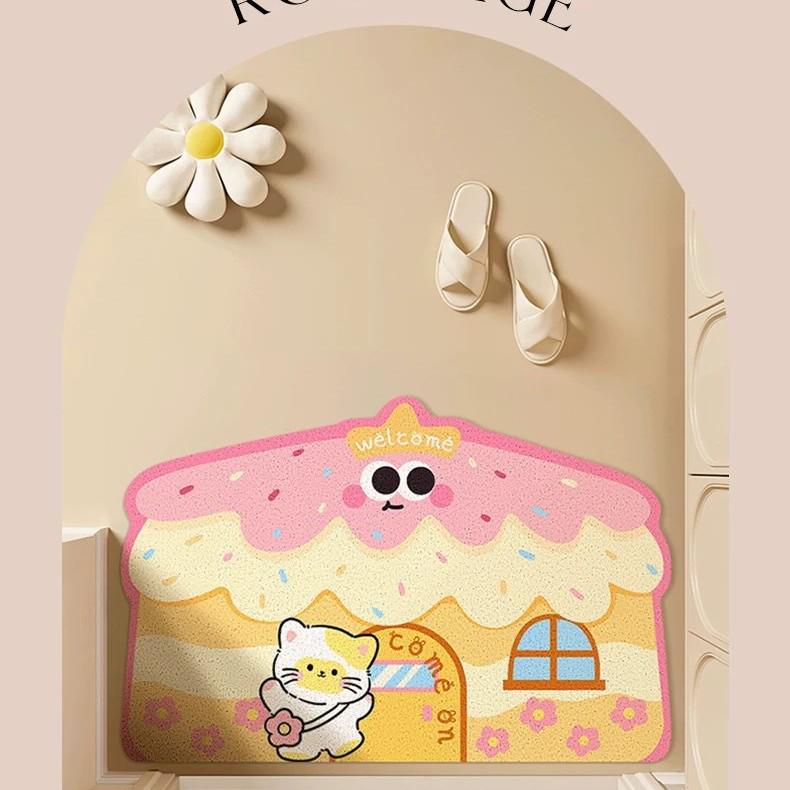 High Elastic Silk Ring: Xiaohongshu Bestseller Irregular Cartoon Shape Entrance Doormat