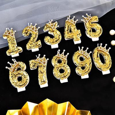 Crown Birthday Digital Candles, Adult And Children's Birthday Candles, Party