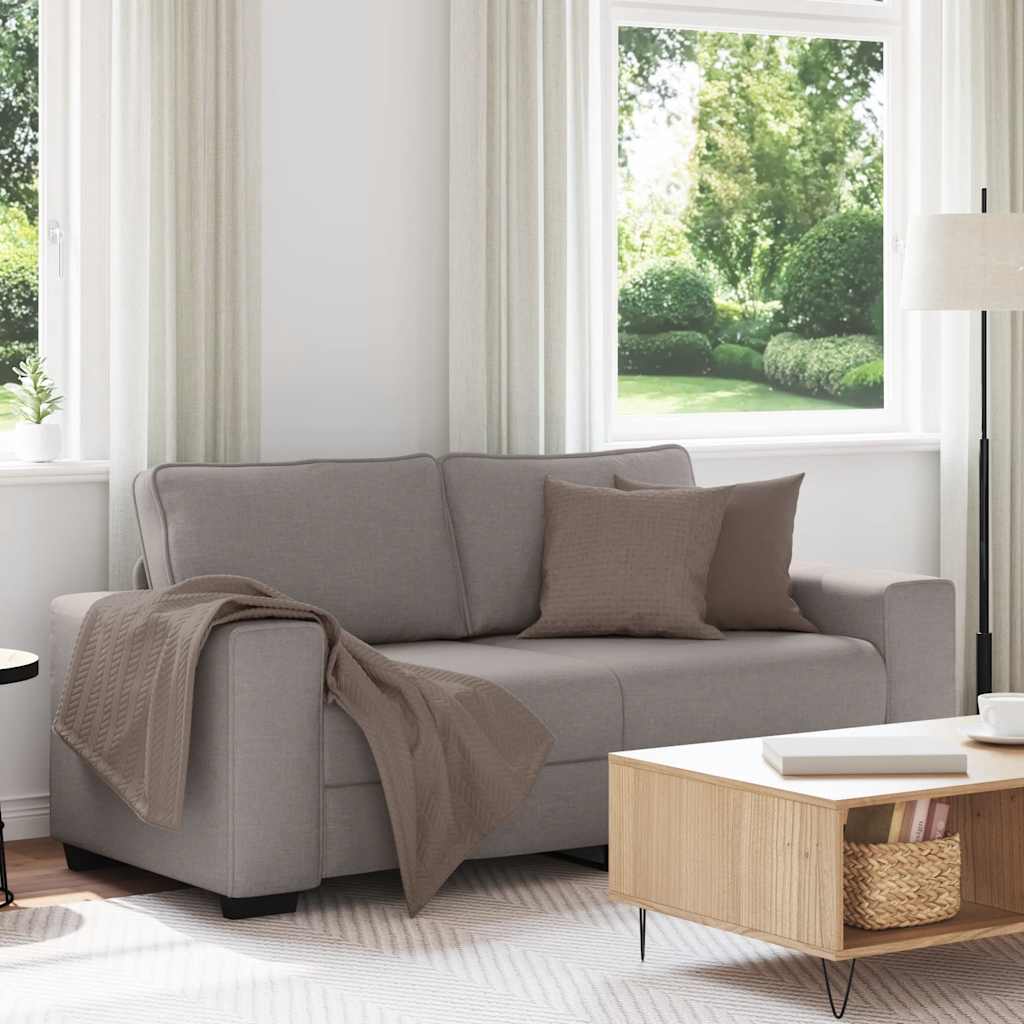 2 Seater Sofa Taupe 180 x 77 x 82 cm Fabric