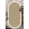 Digital Printing Washable Non-Slip Base Oval Kitchen Rug Living Room Rug and Runner