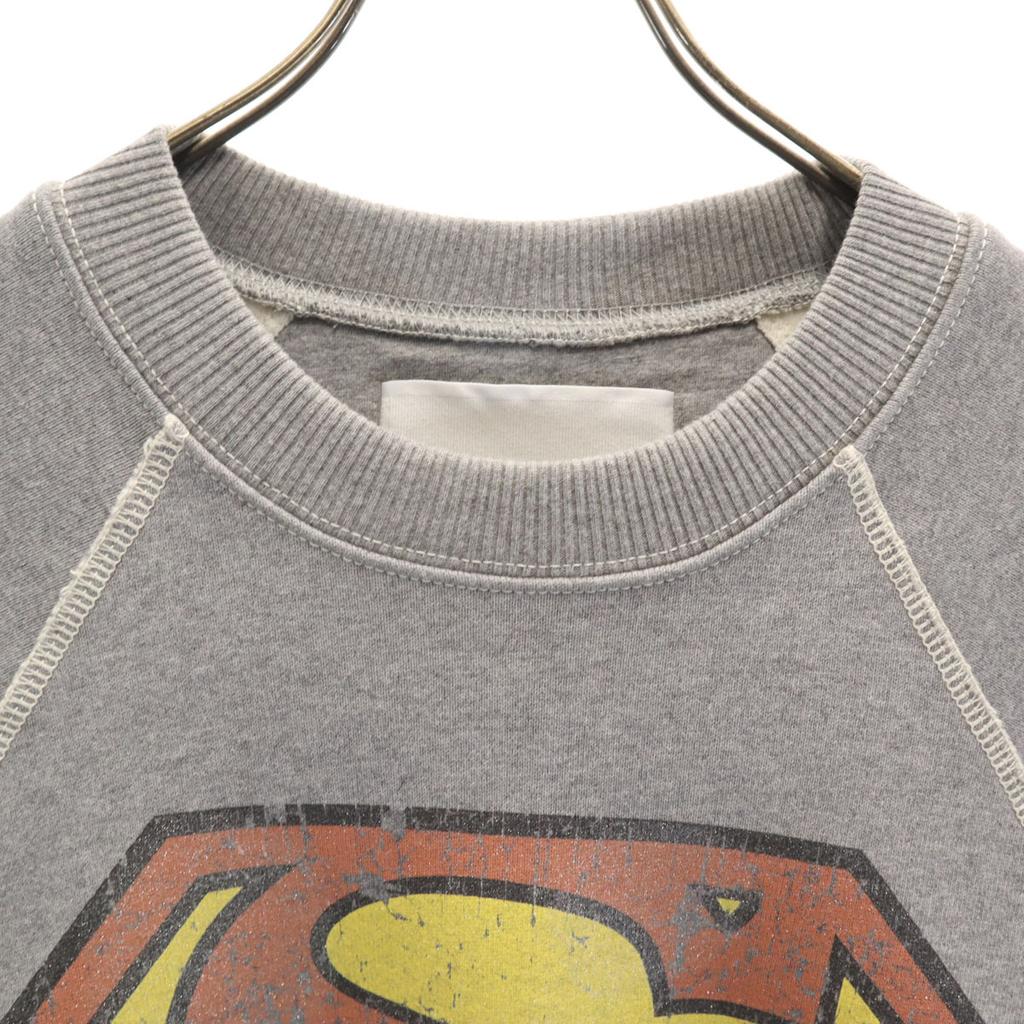 Ubrukt COACH Langermet raglan-sweat M grå ×DC SUPERMAN fleecefôr Herre Brukt