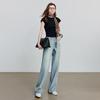 Chuyu Women's 2025 Summer Acetate Blend Wide-Leg Jeans