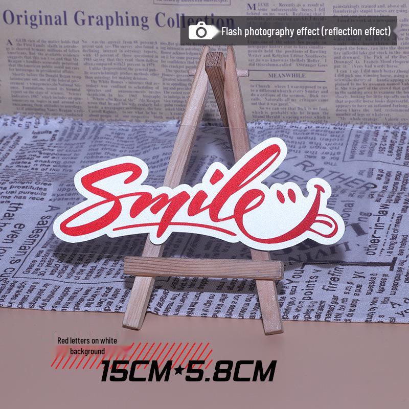 Colorful Smiley Face Sticker for Car or Electric Vehicle Decoration