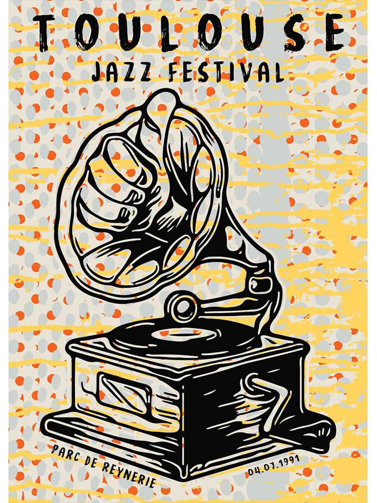Amerikaanse Folk Blues Jazz Festival Canvas Schilderij Abstract Wall Art Poster En Print Voor Woonkamer Home Decoratie Foto