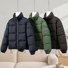 Women's Clothing Winter New European and American Fashion Casual Versatile Plaid Cotton Clothes Jacket High-necked Warm Cotton-padded Clothes
