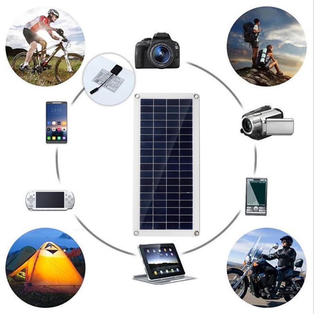 100 W 60 A/100 A Solarpanel-Set, Solarpanel, Batterieladegerät, Controller, Dual-USB-Solarplatte, Solarzellen-Controller für Wohnwagen, Boot