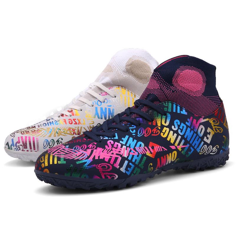 

Футбольные бутсы Mandarin duck TF с высоким верхом, с сломанными ногтями, для взрослых, с короткими ногтями, кроссовки мужские, большого размера 45