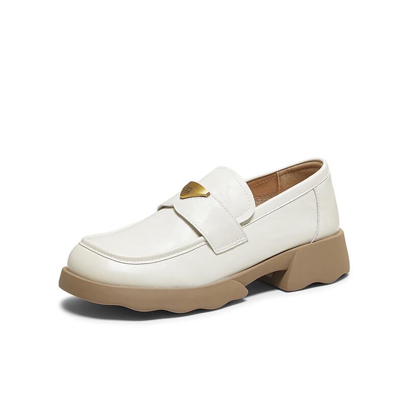 Women s Casual Round Toe Platform Loafers 37