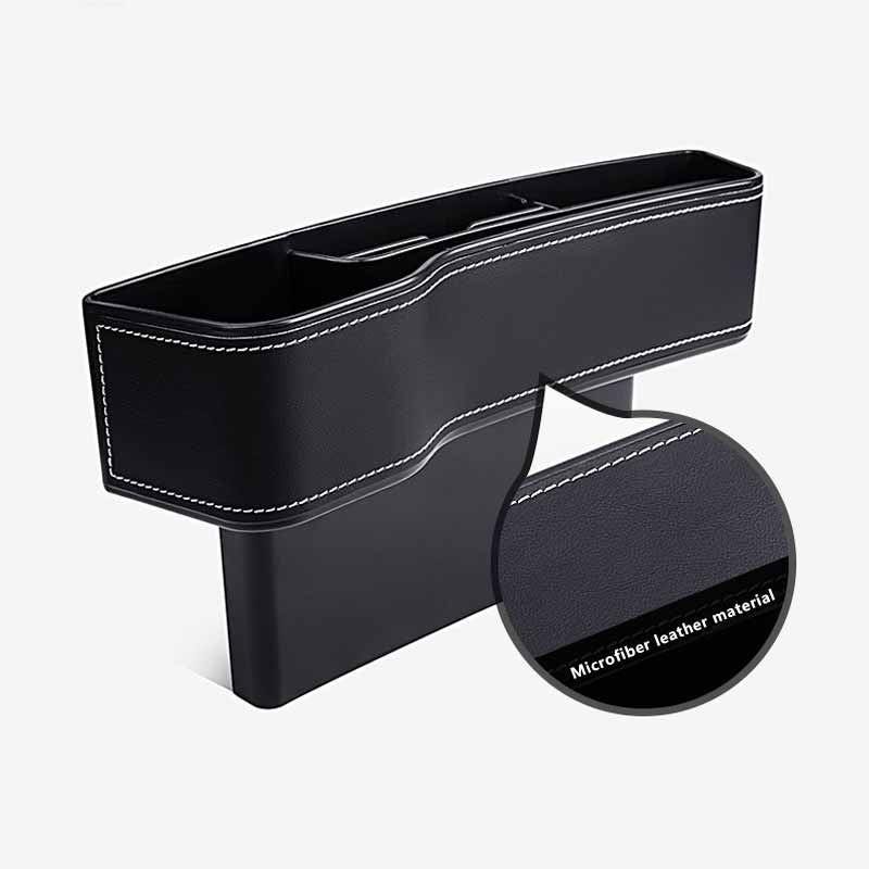 Autositz Lückenfüller PU Leder Auto Aufbewahrungsorganizer Universal Hohe Kapazität Rutschfest Auto Vordersitz Ritzenaufbewahrung